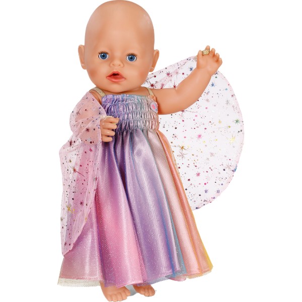 Фото - Одежда и аксессуары для куклы Baby Born ПЛАТЬЕ РАДУГА (43 см) (836132)