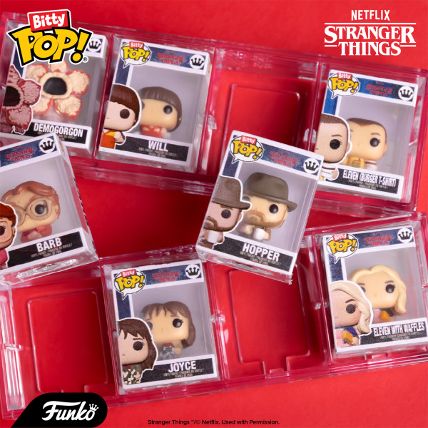 Фото - Игровая фигурка-сюрприз набор FUNKO BITTY POP! cерии Очень странные дела - ХОППЕР (4 фигурки в асс.) (83664)