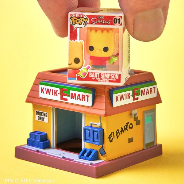 Фото - Колекційні фігурки набір FUNKO BITTY POP! Town серії Сімпсони - БАРТ СІМПСОН І КВІКІ-БЕРЕЗЬ (83684)