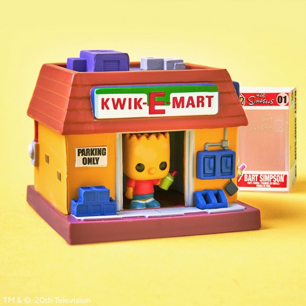 Фото - Колекційні фігурки набір FUNKO BITTY POP! Town серії Сімпсони - БАРТ СІМПСОН І КВІКІ-БЕРЕЗЬ (83684)