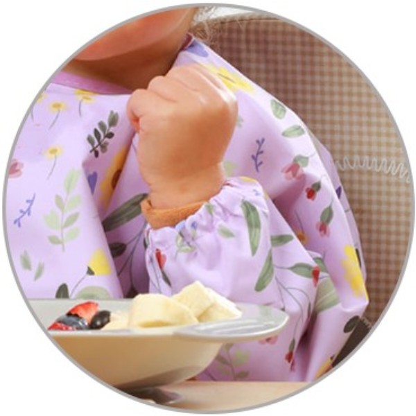Фото - Нагрудник тканинний BabyOno Квітковий сад від 6 м до 2 років (1476/01)