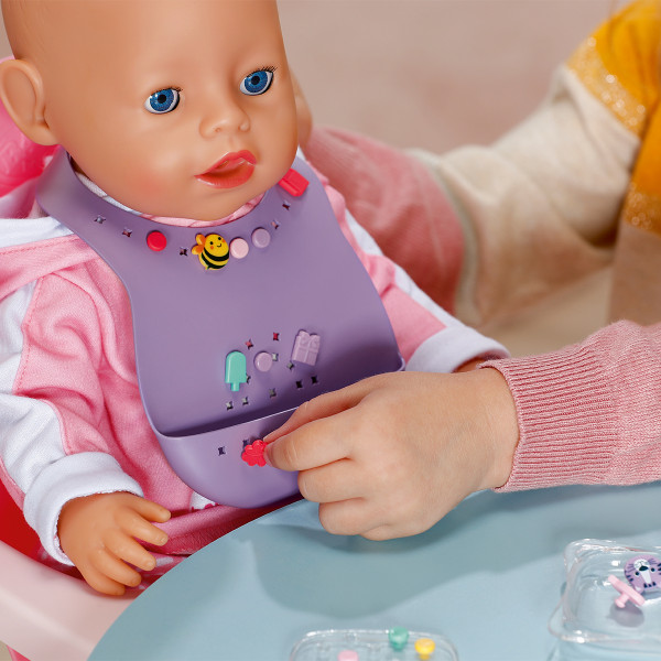 Фото - Одяг та аксесуари для ляльки Baby Born серії Pinplay – СТИЛЬНЕ ГОДУВАННЯ (837221)