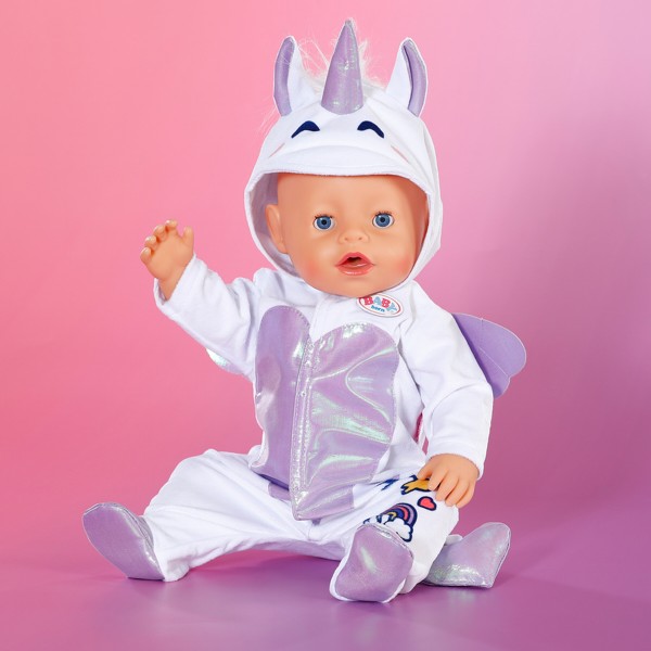 Фото - Одяг та аксесуари для ляльки Baby Born КОМБІНЕЗОН ЄДИНОРОГО (43 см) (838266)