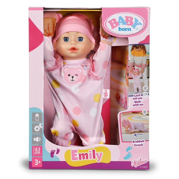 Фото - Интерактивный пупс Baby Born ПЕРВЫЕ ШАГИ ЭМИЛИ 43 см (838426)