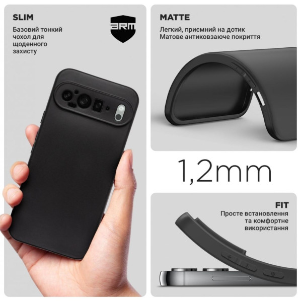 Фото - Чохол для смартфону Armorstandart Matte Slim Fit for Google Pixel 9 Pro XL Camera cover Black (ARM83955)