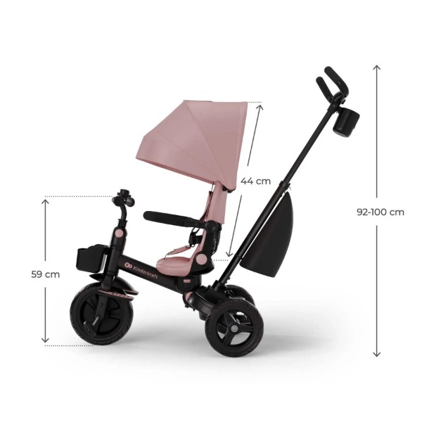 Фото - Триколісний велосипед Kinderkraft Aveo 2 Plus Pink (KRAVEO02PNK0000)