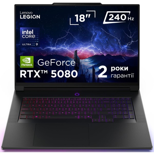 Фото - Ноутбук ігровий Lenovo Legion 9 18IAX10 (83EY005YRA) Eclipse Black