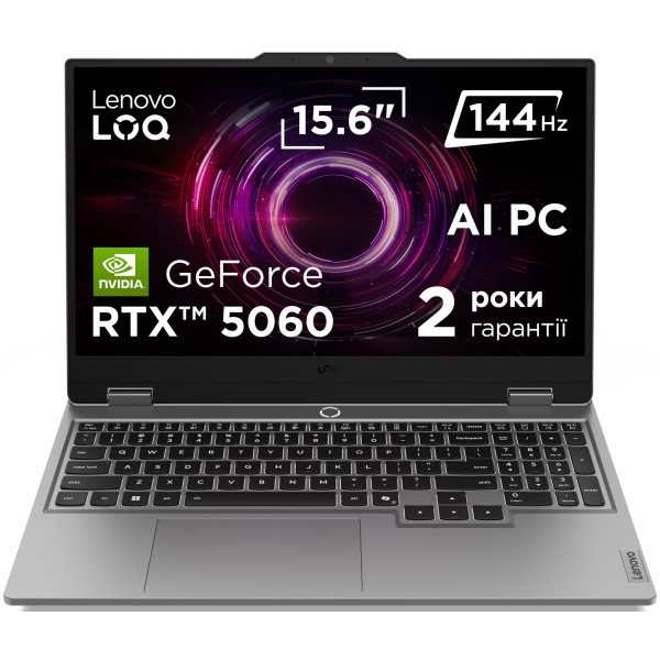 Фото - Ноутбук ігровий Lenovo LOQ 15AHP10 (83JG00CYRA) Luna Grey Фото - Ноутбук ігровий Lenovo LOQ 15AHP10 (83JG00CYRA) Luna Grey