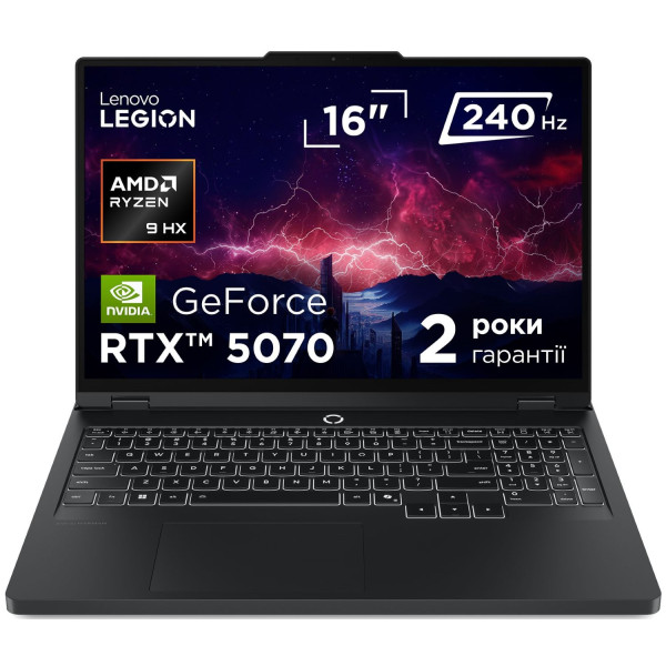 Фото - Ноутбук ігровий Lenovo Legion Pro 5 16ADR10 (83LT008PRA) Eclipse Black