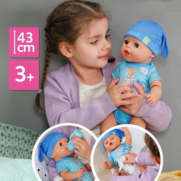 Фото - Пупс класичний Baby Born Серія «Click and Play» – JONAS 43 см (840078)