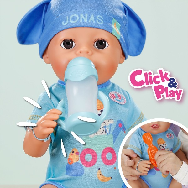 Фото - Пупс класичний Baby Born Серія «Click and Play» – JONAS 43 см (840078)