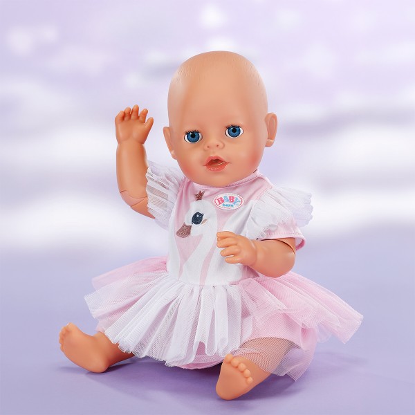 Фото - Одежда для пупса Baby Born ПЛАТЬЕ С ЛЕБЕДЕМ (841099)