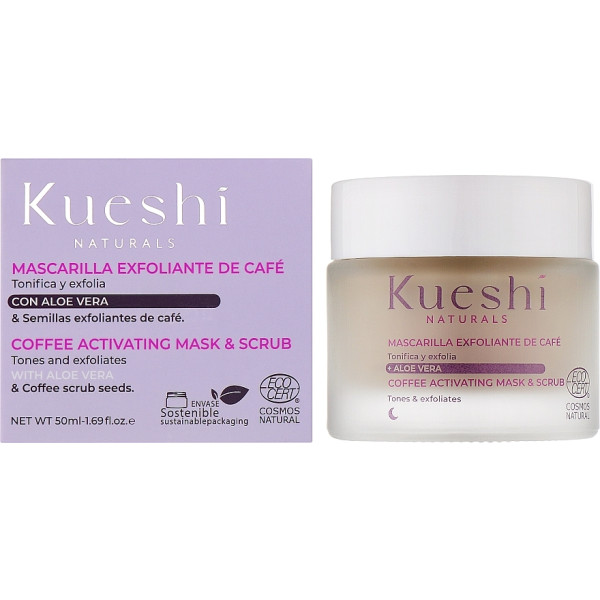 Фото - Маска для обличчя Kueshi кавова активуюча 50 мл (8436568902418)