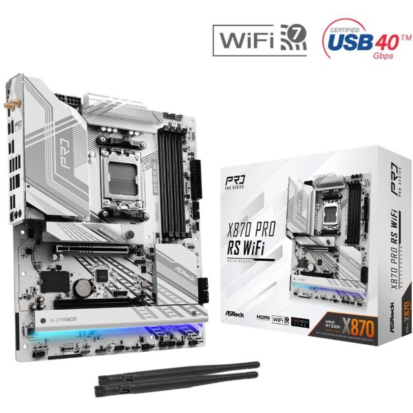 Фото - Материнская плата ASRock X870 PRO RS WIFI DDR5