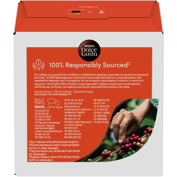 Фото - Кофе в капсулах Nescafe DOLCE GUSTO Lungo 16 шт. 89,6г