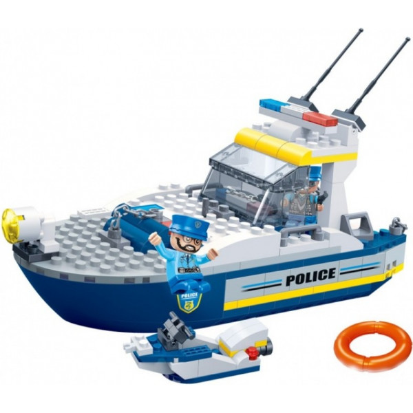 Фото - Пластиковий конструктор Banbao
"Поліція" (240 Ел.) Катер (7028)