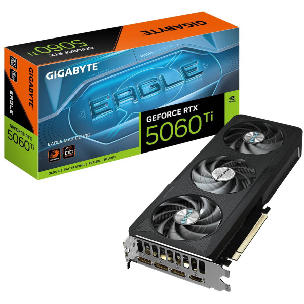 Фото - Відеокарта Gigabyte GF RTX 5060 Ti 16GB GDDR7 Eagle Max OC (GV-N506TEAGLEMAX OC-16GD)
