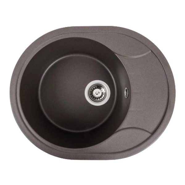 Фото - Мийка кухонна Platinum 5847 ONYX матова Темна скеля