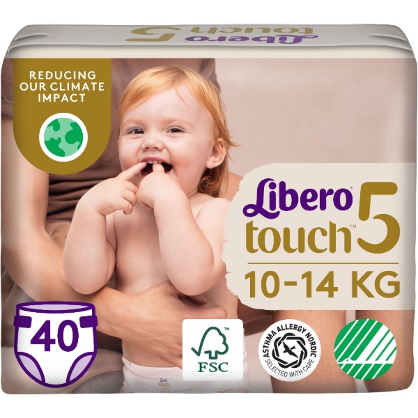 Фото - Одноразовые подгузники Libero Touch 5 10-14 кг 40 шт. (7322541750231)