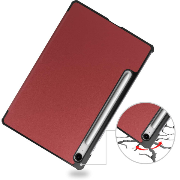 Фото - Чохол для планшету BeCover Smart Case for Samsung Galaxy Tab S10 FE Plus (SM-X620/SM-X626) 13.1" Red Wine (713385)