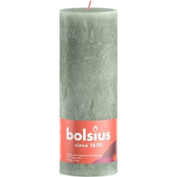 Фото - Свеча декоративная Bolsius SHINE 190/68 нефрит (850368)
