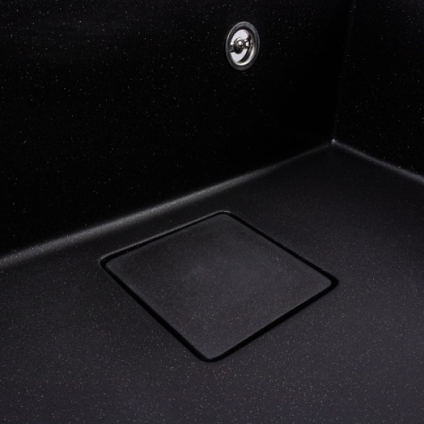 Фото - Мийка кухонна VALESO 6050 SHERLIT матова (чорний металік)