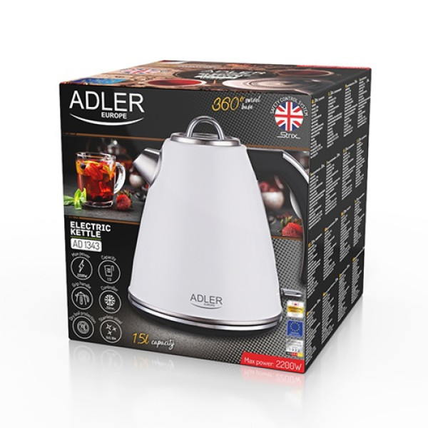 Фото - Электрический чайник Adler AD 1343 White