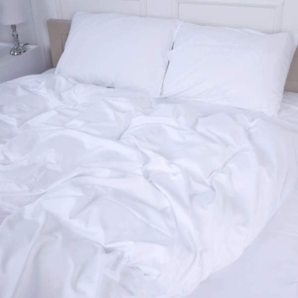 Фото - Простынь двуспальная MirSon Soft Elegance №18-0000 White 180х200 см (2200010915235)