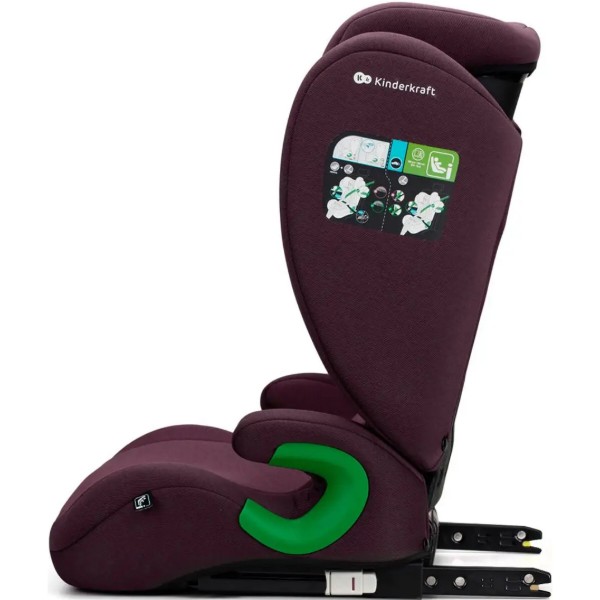 Фото - Автокрісло Kinderkraft Junior Fix 2 i-Size Cherry Pearl (KCJUFI20RED0000)