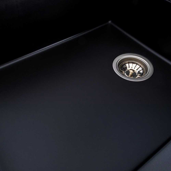 Фото - Мойка кухонная VALESO 8650 DIAMOND матовая (черный металлик)