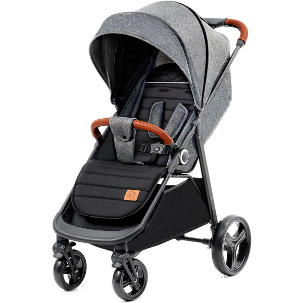 Фото - Коляска прогулянкова Kinderkraft Grande Plus Grey (KSGRAN00GRY0000)
