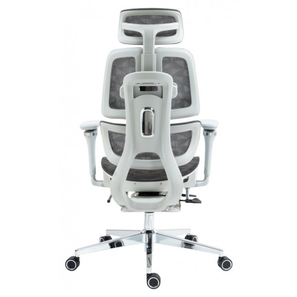 Фото - Крісло офісне GT Racer B-2450 White/Gray