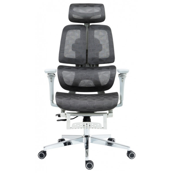 Фото - Крісло офісне GT Racer B-2450 White/Gray