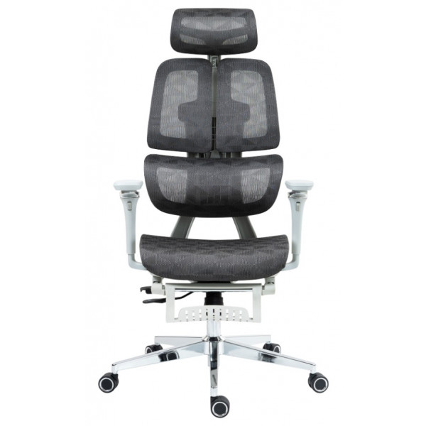 Фото - Крісло офісне GT Racer B-2450 White/Gray