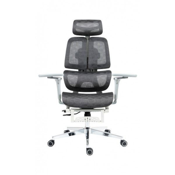 Фото - Крісло офісне GT Racer B-2450 White/Gray