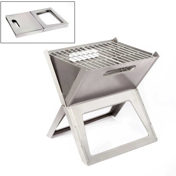 Фото - Мангал для пікніка Bo-camp Notebook/Fire Basket Compact Silver (8108347)
