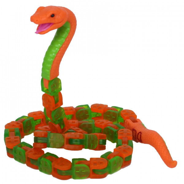 Фото - Фігурки тварини Zing Klixx Creaturez - Fidget Пітон зелено-червоний (KX130P_A)