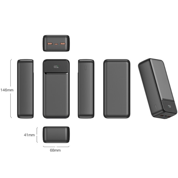 Фото - Батарея мобильная Swissten 30000 mAh POWER LINE II 22.5 Вт PD Black (8595217490635)