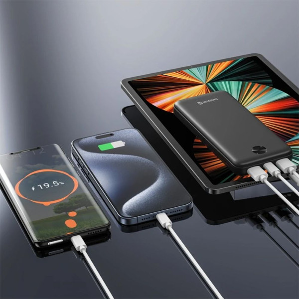 Фото - Батарея мобильная Swissten POWER BANK 10000 mAh 10,5 W WORX PRO Black (8595217490642)