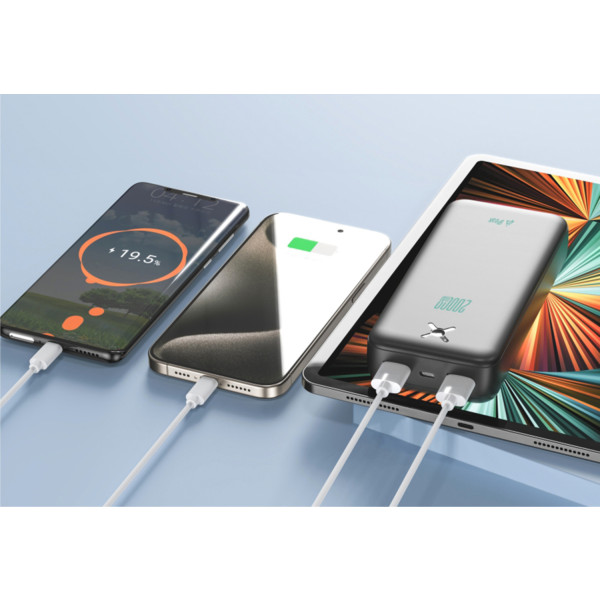 Фото - Батарея мобільна iPEAX 20000 mAh 10,5W Black (8595217491939)