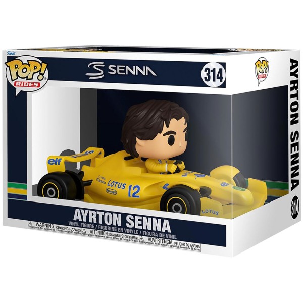 Фото - Колекційна фігурка FUNKO POP! серії Формула-1 - АЙРТОН СЕННА У БОЛІДІ (86181)