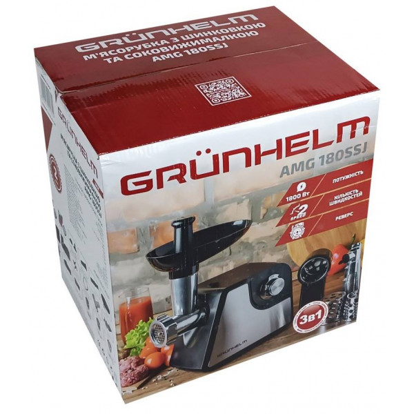 Фото - Мясорубка Grunhelm AMG180SSJ