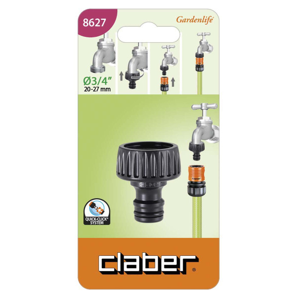 Фото - Соединитель для шланга Claber 3/4"В (86270000)