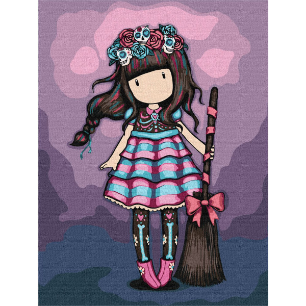 Фото - Картина за номерами Ideyka Frida Santoro Gorjuss Collection 30х40 см (KHO8675)