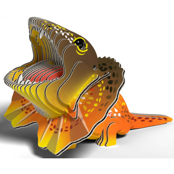 Фото - 3D пазлы EUGY Зоопарк: Плащеносная ящерица (XEG-108)