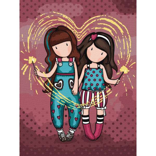 Фото - Картина за номерами Ideyka Fireworks Santoro Gorjuss Collection 30х40 см (KHO8681)