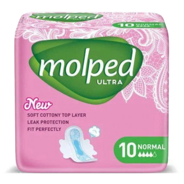 Фото - Прокладки гігієнічні Molped Ultra normal 4 краплі 10 шт. (8690536825103) Фото - Прокладки гігієнічні Molped Ultra normal 4 краплі 10 шт. (8690536825103)