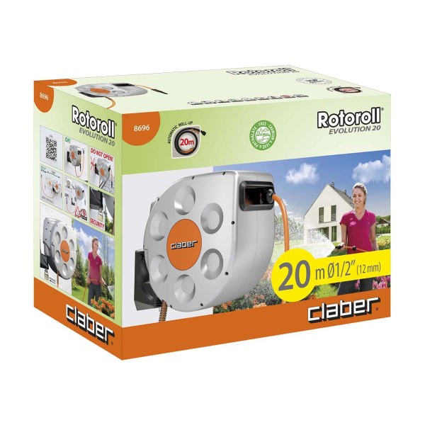 Фото - Котушка для шланга
 Claber Rotoroll Evolution 20м 1/2 (86960000)