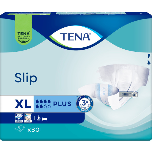 Фото - Одноразові підгузки Tena для дорослих Slip Plus XL 30 (8699114504539)