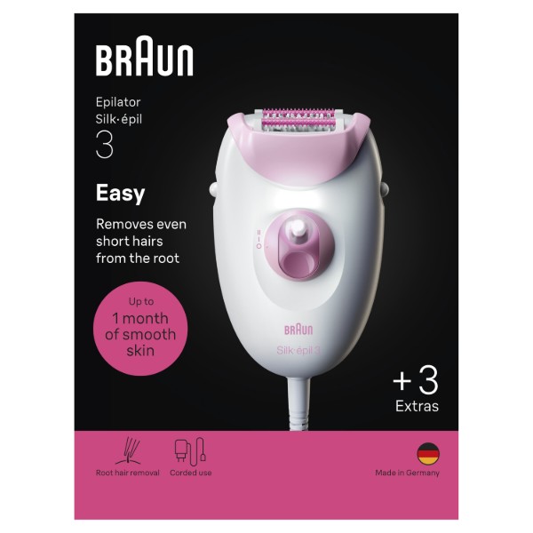 Фото - Епілятор Braun Silk-epil 3 SE 3-033 (8700216962940)